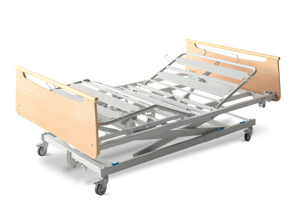 Skeleton of an adjustable homecare bed