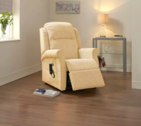 light brown made to measure recliner chair in living room