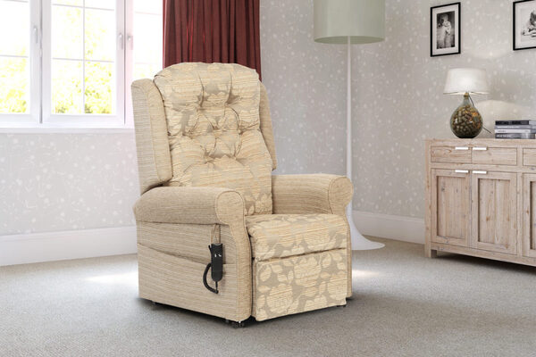 The Norfolk chair with motor and remote to rise & recline